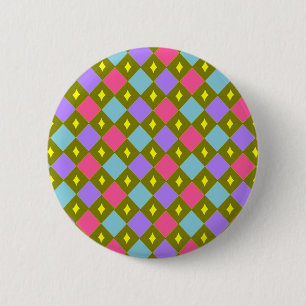Badge Rond 5 Cm Peigne de couleur multiple Créer votre propre bout