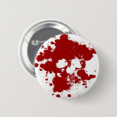 Badge Rond 5 Cm Peindre le crâne (Devant & derrière)