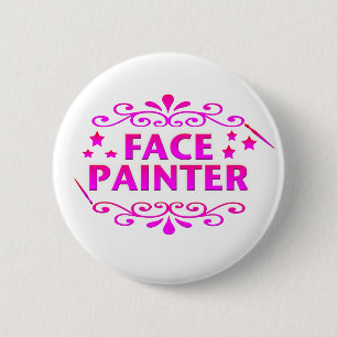 Badge Rond 5 Cm Peintre de visage