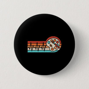Badge Rond 5 Cm Peinture Battement de coeur Artiste Professeur d'a