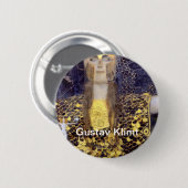 Badge Rond 5 Cm Peinture célèbre de Gustav Klimt Pallas Athena (Devant & derrière)