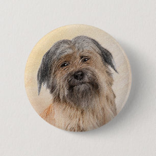 Badge Rond 5 Cm Peinture de berger pyrénéenne - Cute Original Chie
