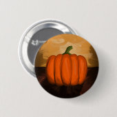 Badge Rond 5 Cm Peinture de citrouille (Devant & derrière)
