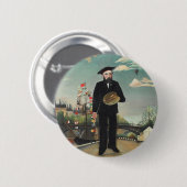 Badge Rond 5 Cm Peinture de Henri Rousseau (Devant & derrière)