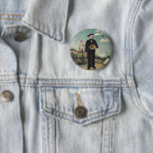 Badge Rond 5 Cm Peinture de Henri Rousseau (En situation)