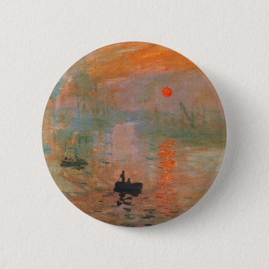 Badge Rond 5 Cm Peinture de Monet (Devant)