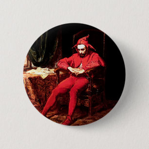 Badge Rond 5 Cm Peinture de Stanczyk par l'artiste polonais Jan Ma