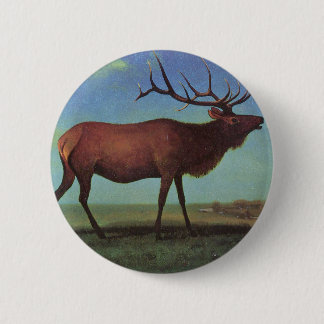 Badge Rond 5 Cm Peinture d'élans