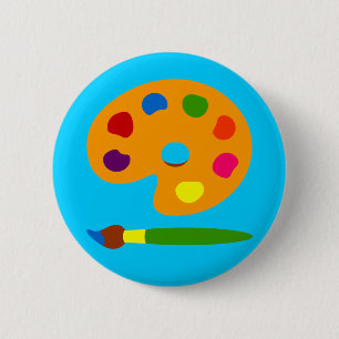 Badge Rond 5 Cm Peinture Palette