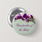 Badge Rond 5 Cm Peinture rayonnante d'orchidée (Devant & derrière)