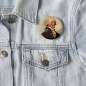Badge Rond 5 Cm Peinture rustique de Thomas Jefferson (En situation)