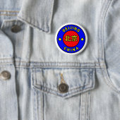Badge Rond 5 Cm Pékin Chine (En situation)
