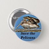Badge Rond 5 Cm Pelican_ (Devant & derrière)