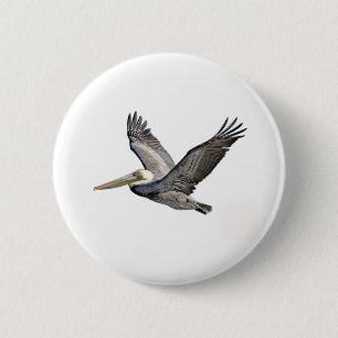 Badge Rond 5 Cm Pélican clair