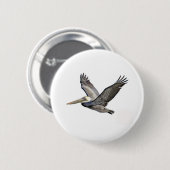 Badge Rond 5 Cm Pélican clair (Devant & derrière)