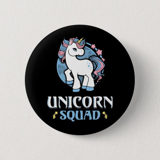 Badge Rond 5 Cm Peloton de licorne (Devant)