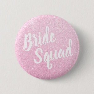 Badge Rond 5 Cm Peloton rose élégant et moderne de jeunes marié