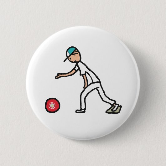 Badge Rond 5 Cm Pelouse Bowls (Devant)