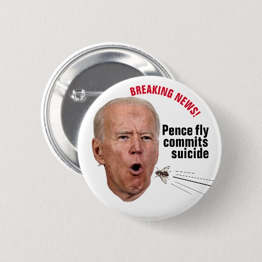 Badge Rond 5 Cm Pence fly se suicide (Devant & derrière)