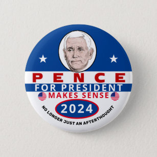 Badge Rond 5 Cm Pence pour le président 2024