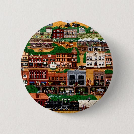 Badge Rond 5 Cm Pendleton ~ Le Far West (Devant)