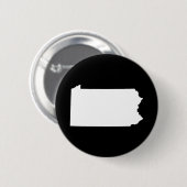 Badge Rond 5 Cm Pennsylvanie en blanc et noir (Devant & derrière)