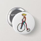 Badge Rond 5 Cm Penny Farthing (Devant & derrière)