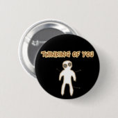 Badge Rond 5 Cm Pensée à vous bouton (Devant & derrière)