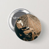 Badge Rond 5 Cm Pensée de Tesla (Devant & derrière)