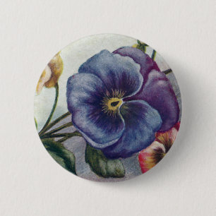Badge Rond 5 Cm Pensées artistiques vintages