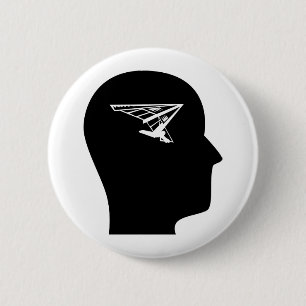 Badge Rond 5 Cm Penser au glissement de coup