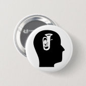 Badge Rond 5 Cm Penser au tuba (Devant & derrière)