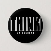 Badge Rond 5 Cm Pensez la philosophie (Devant)