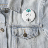 Badge Rond 5 Cm Pensez-le (En situation)