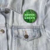 Badge Rond 5 Cm Pensez le bouton vert (En situation)