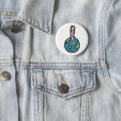 Badge Rond 5 Cm Pensez le changement (En situation)