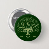 Badge Rond 5 Cm Pensez le vert II (Devant & derrière)