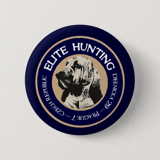 Badge Rond 5 Cm Pension de chasse d'élite (Devant)