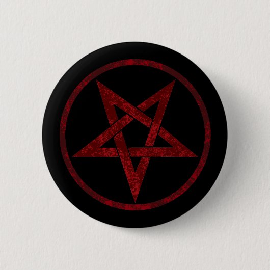 Badge Rond 5 Cm Pentagram Red Devil (Devant)