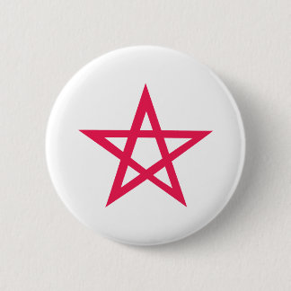 Badge Rond 5 Cm pentagramme à pentacle pourpre