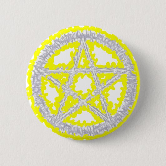 Badge Rond 5 Cm Pentagramme d'air (Devant)