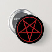 Badge Rond 5 Cm Pentagramme rouge (Devant & derrière)