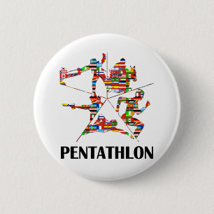 Badge Rond 5 Cm Pentathlon