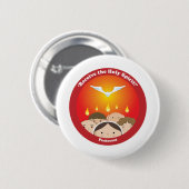 Badge Rond 5 Cm Pentecôte Saint-Esprit (Devant & derrière)