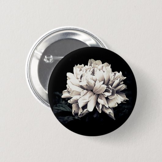 Badge Rond 5 Cm Peony (Devant & derrière)