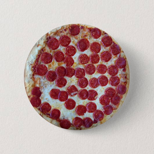 Badge Rond 5 Cm Pepperoni Pizza (Devant)