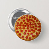 Badge Rond 5 Cm Pepperoni Pizza (Devant & derrière)