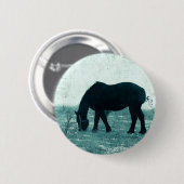 Badge Rond 5 Cm Percheron d'hiver (Devant & derrière)