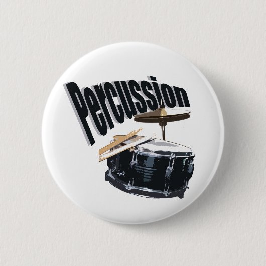 Badge Rond 5 Cm Percussion/Snare (Devant)