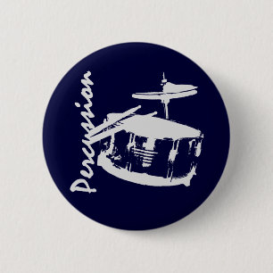 Badge Rond 5 Cm Percussion/Snare